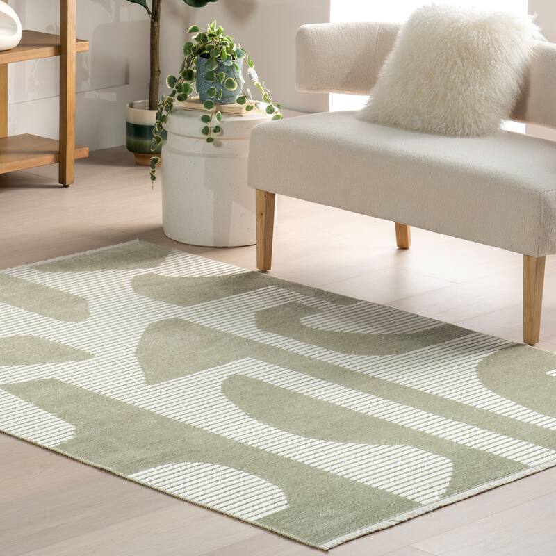 Nuloom Grania SuperiorWash Modern Abstract Reversible Machine Washable Area Rug
