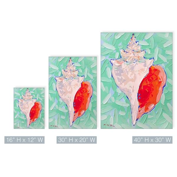 Shop Ocean Call Canvas Coastal Conch Shell Wall Art By Sarah