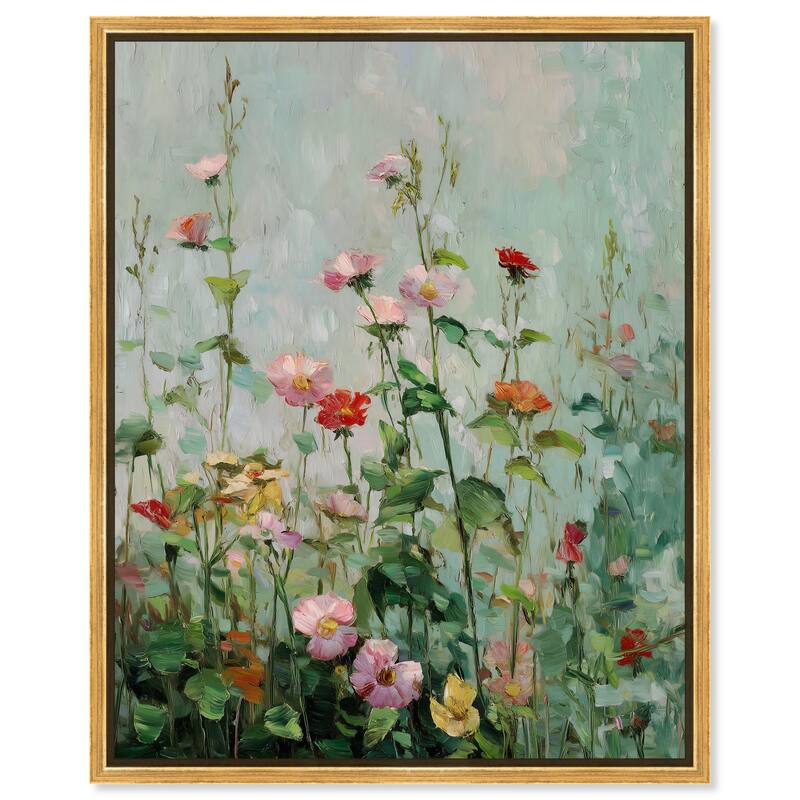 String of Colors I Canvas by Art Remedy - Gold - 30" x 36"