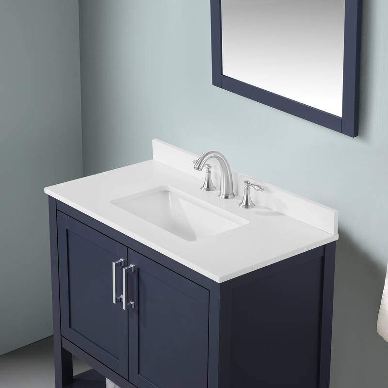 Ove Decors Vegas 36 in. Single Sink Bathroom Vanity in Midnight Blue