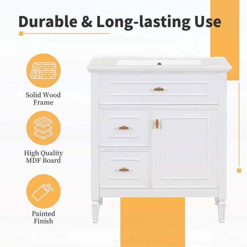 30" Bathroom Vanity with Sink