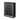 5 Drawer Wooden Chest with Mirror Accents and Diamond Pattern, Black