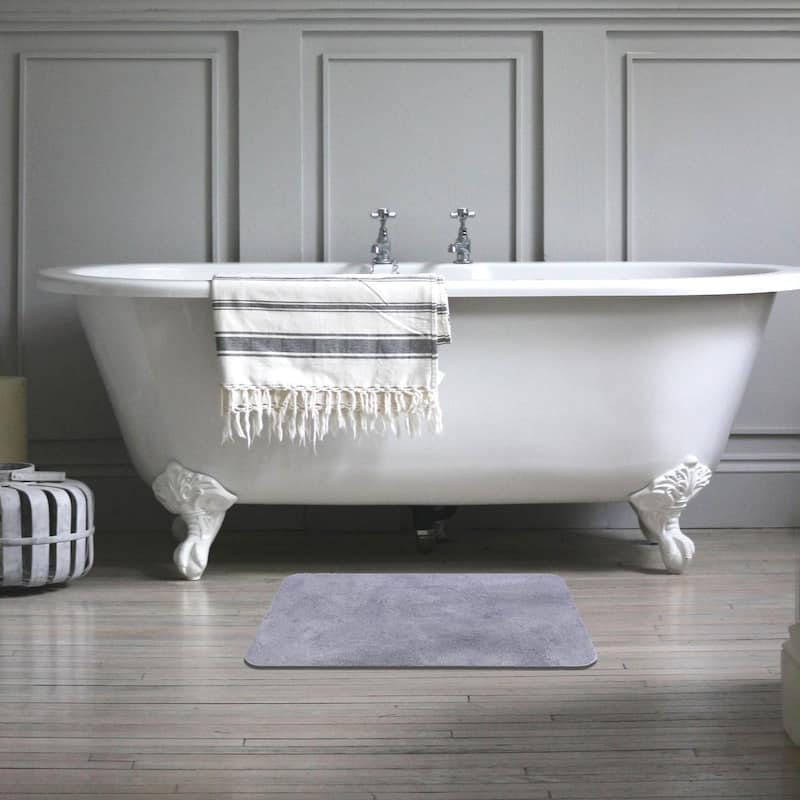 Stone Natural Diatomite Bath Mat Ultra-Absorbent Quick-Dry