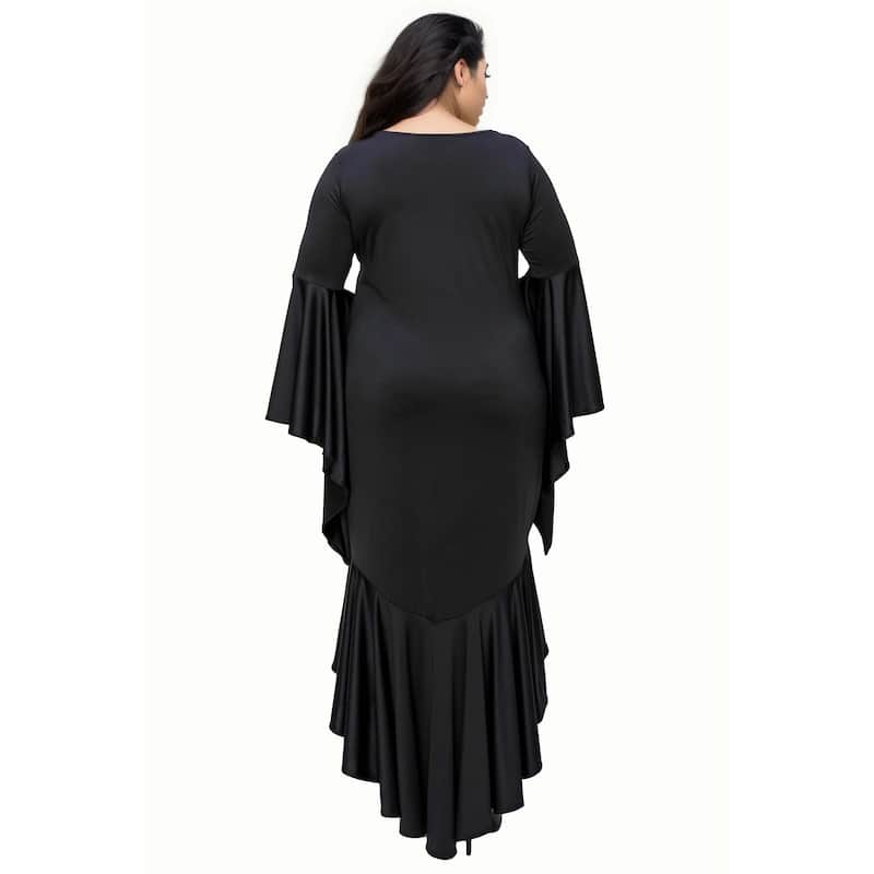 L I V D Women's Plus Size Arielle Flowy Mermaid Hem Dress