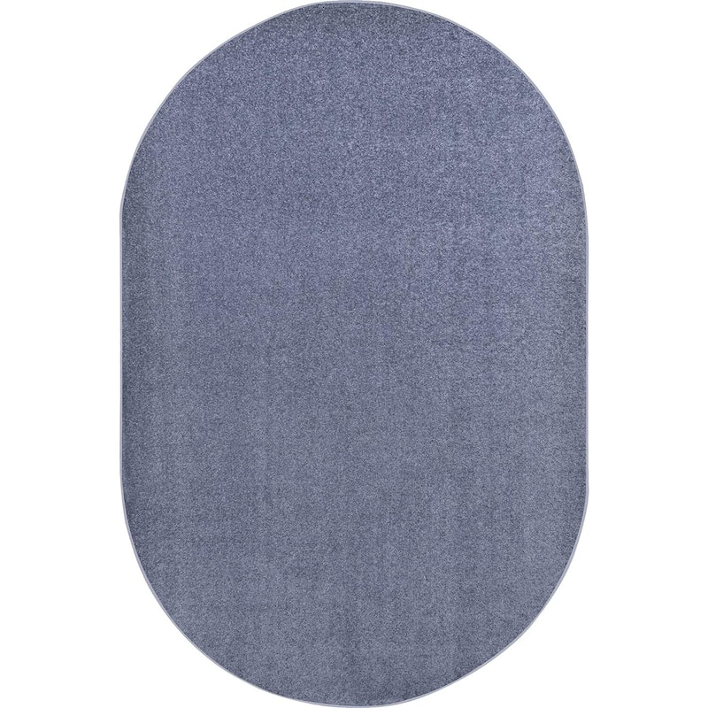 6'x9' area rug in Glacier Blue - durable soft decorative rug for home, living room & bedroom - 6' x 7'