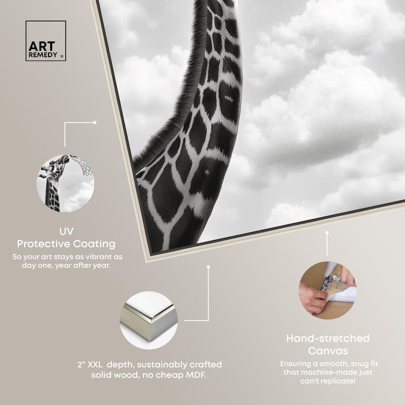 Giraffe Hoops Canvas by Art Remedy