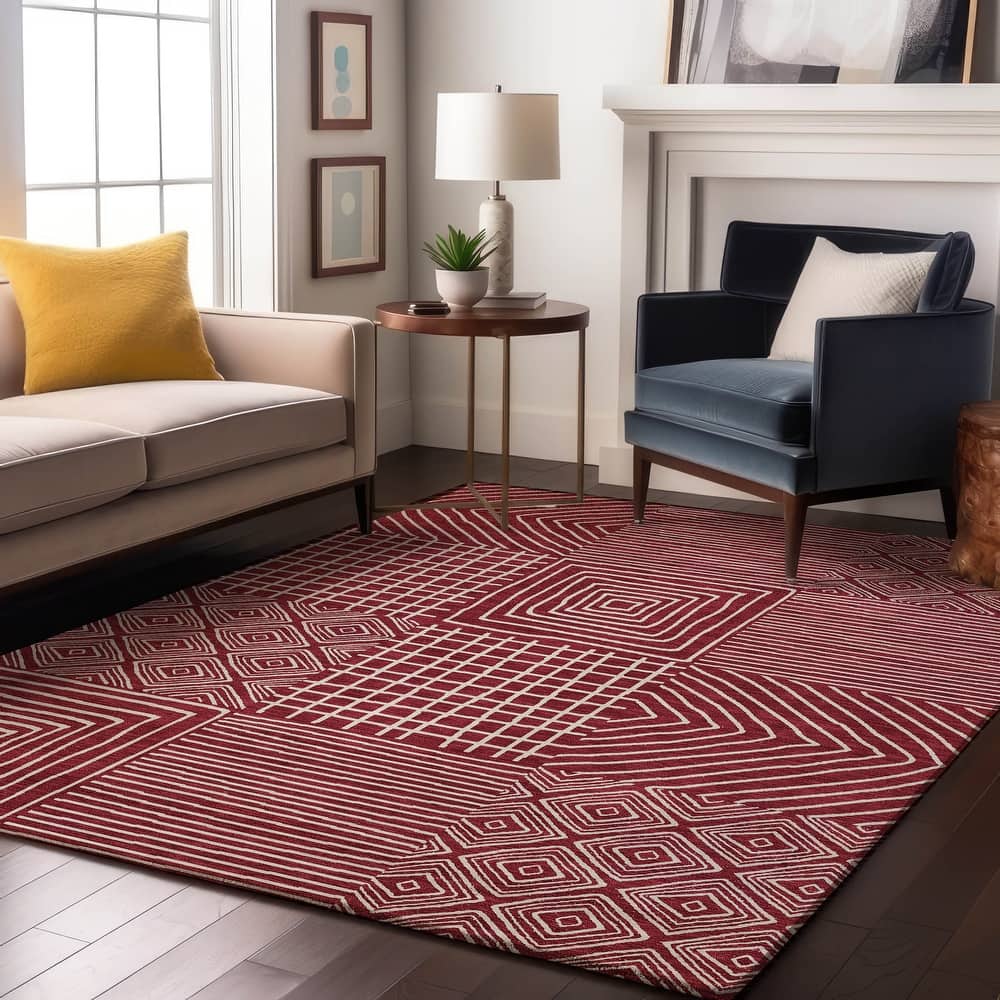 Premium Washable Super Soft Geo Motif Mayfield Rug