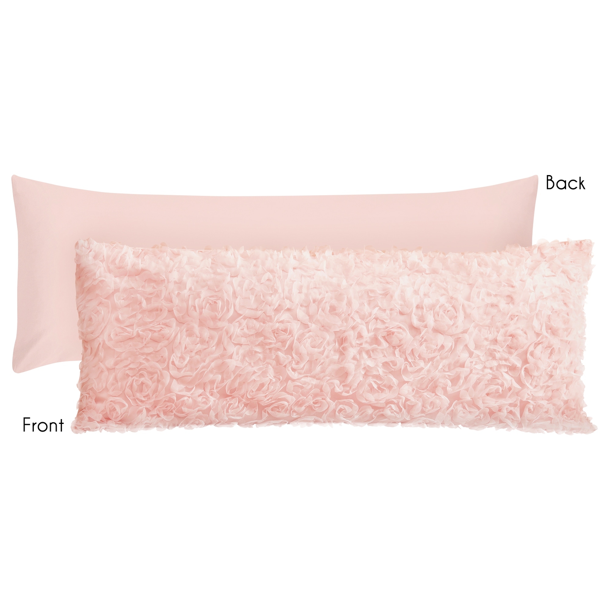 Fuzzy pink body pillow discount