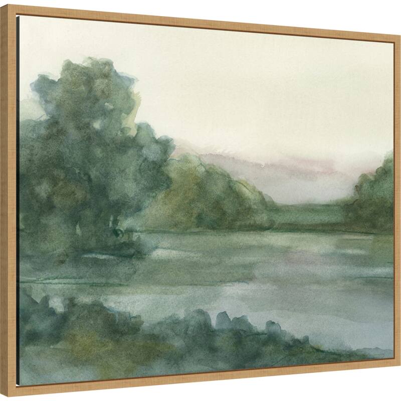 Mauve Mountain View No. 1 by Ethan Harper Framed Canvas Wall Art Print