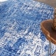 preview thumbnail 9 of 18, Nourison Whimsicle Modern Distressed Abstract Blue Ivory Area Rug