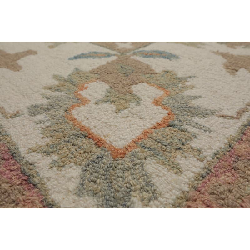 Multi Size Moss Traditional Agra Hand Hooked Wool Oriental Area Rug
