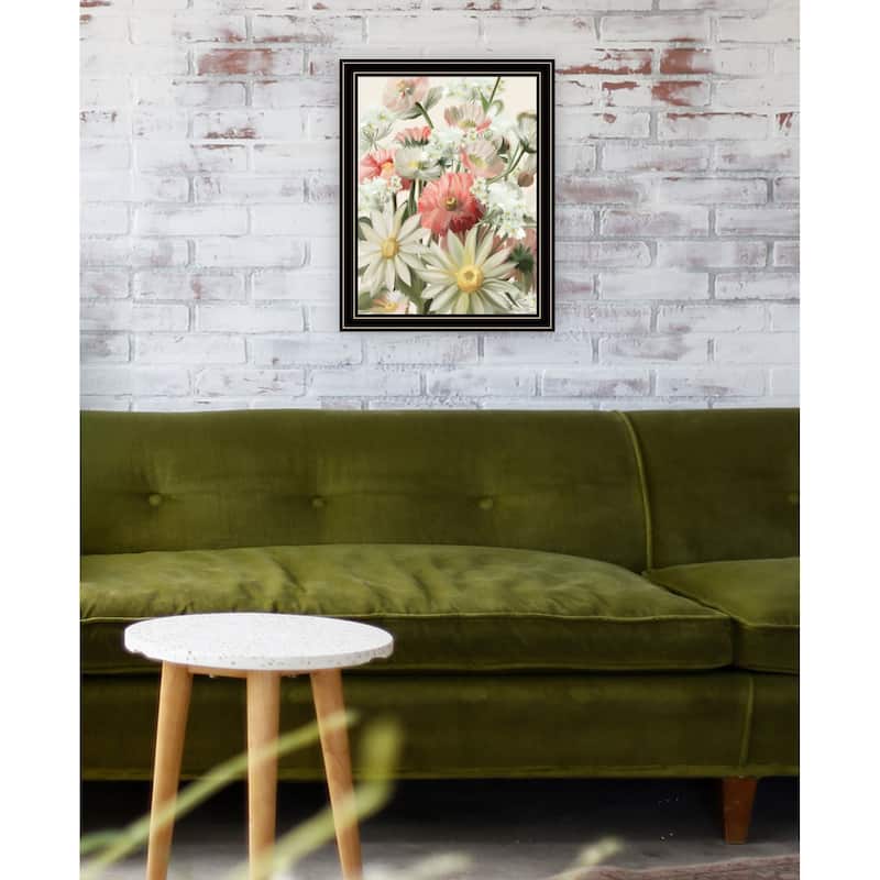 TrendyDecor4U Contemporary "Summer Wildflowers For You" Framed Print Wall Art