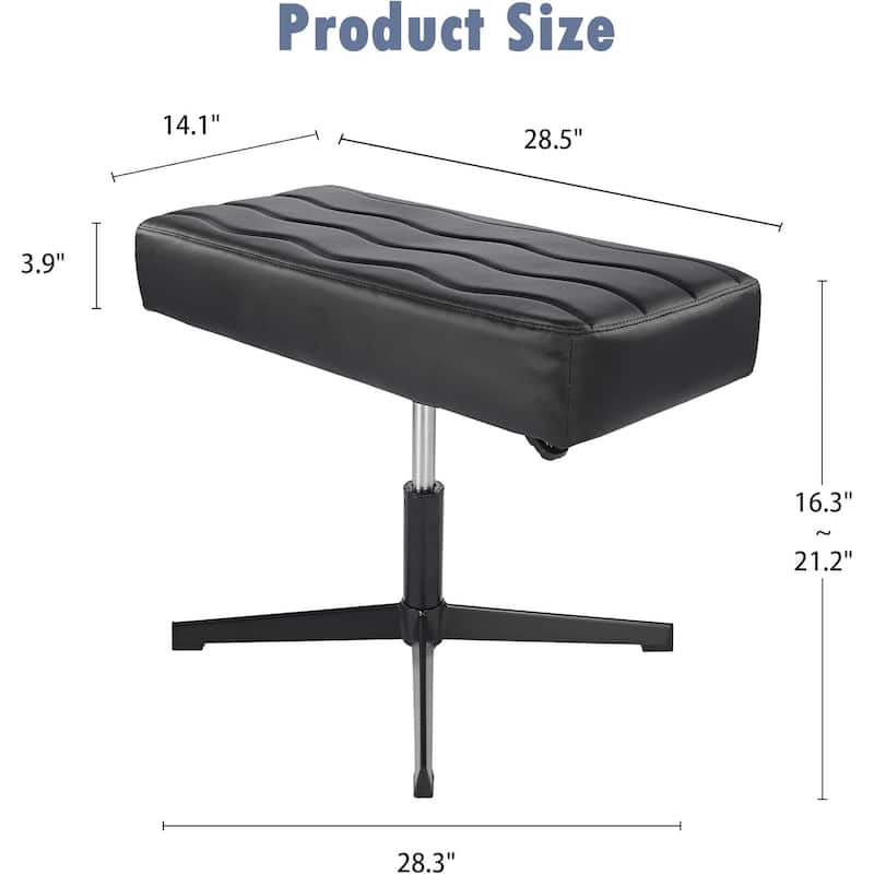 Javlergo Height Adjustable Footrest, Ergonomic Leg and Foot Rest, Ottoman Footstool Simple Meeting Chair for Gaming Home Office