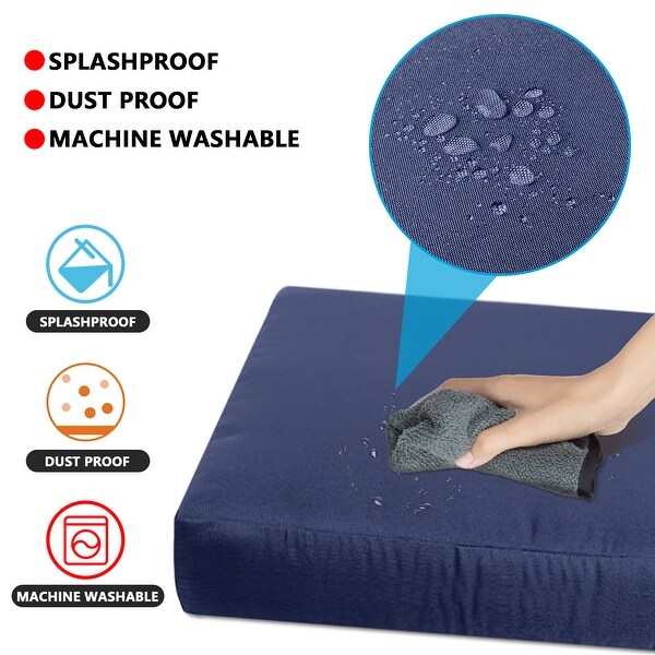 Patio cushion cover replacement top