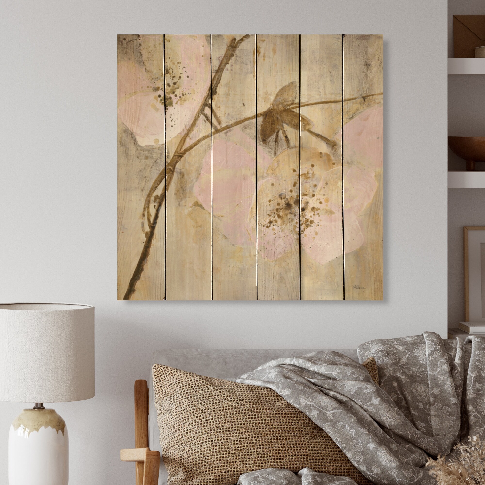 Beige Shabby Chic Art Bed Bath & Beyond