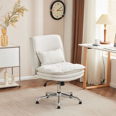 Upholstered Armless Task Office Chair
