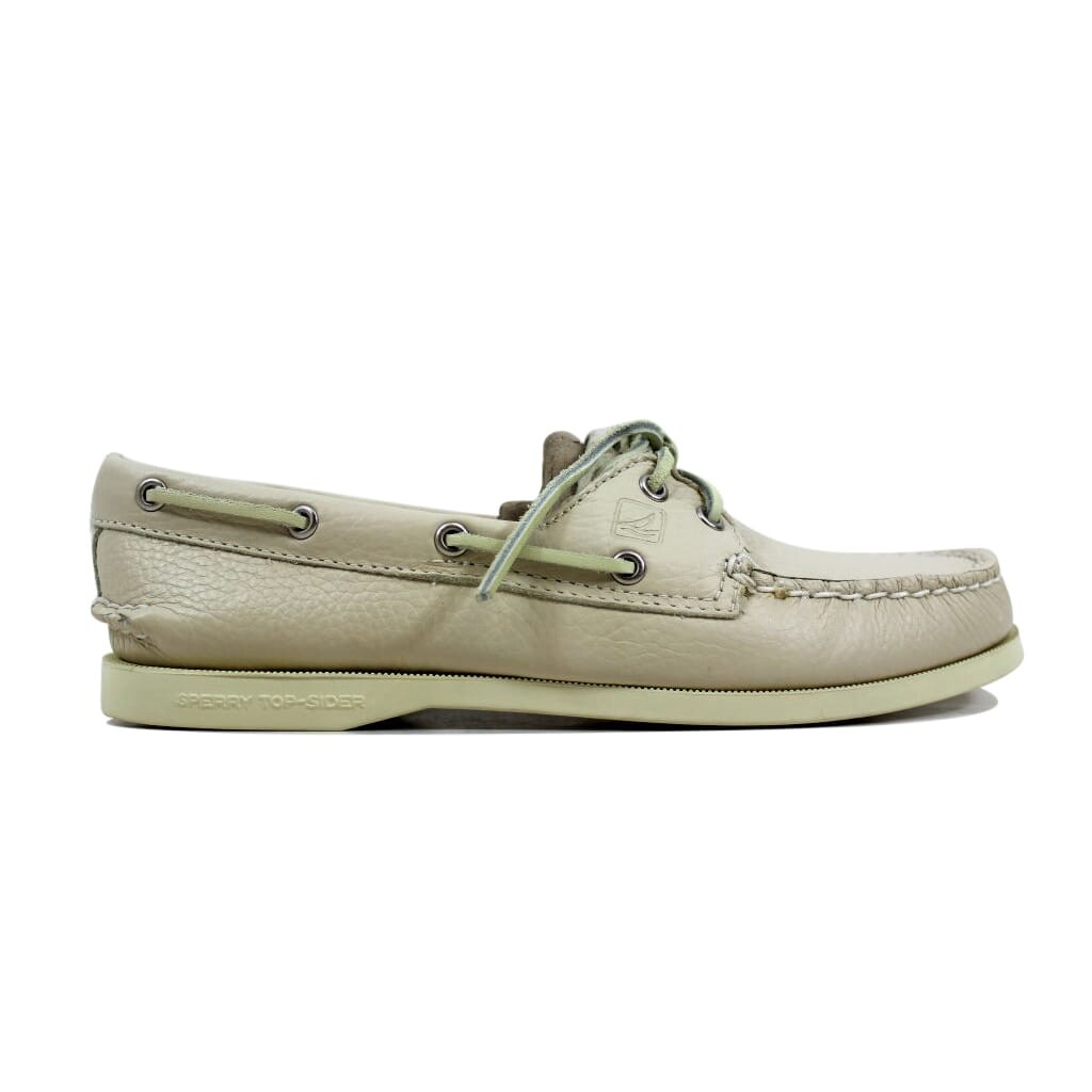 leather sperrys women's
