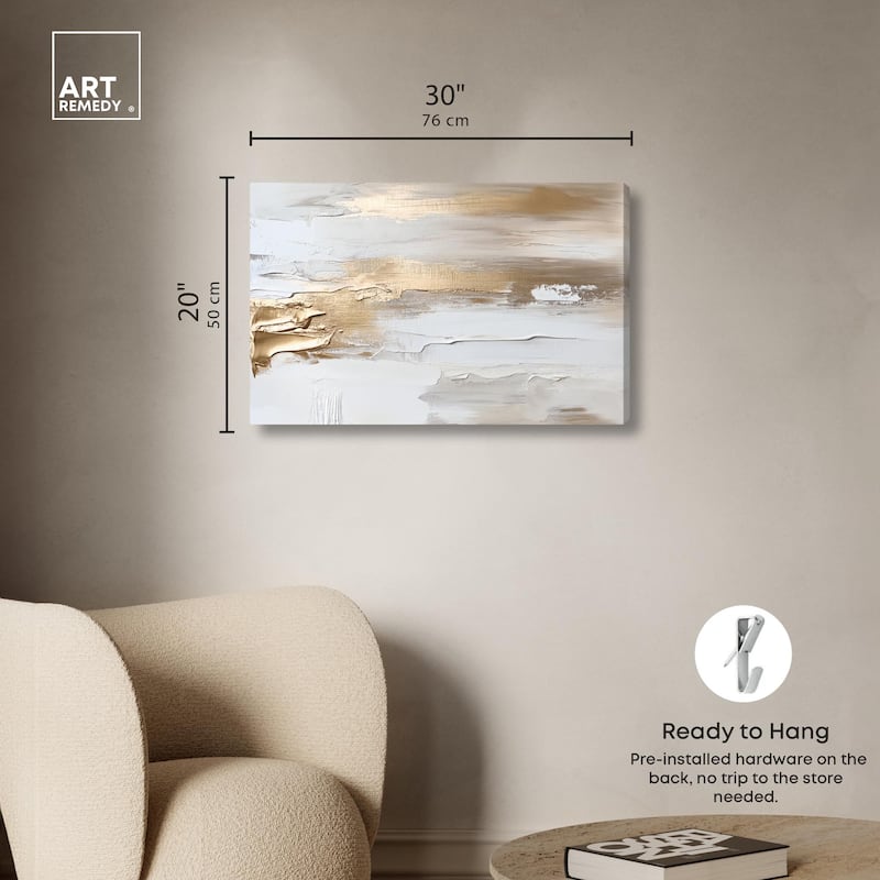 Soothing Waves Canvas by Art Remedy, Gallery Wrapped