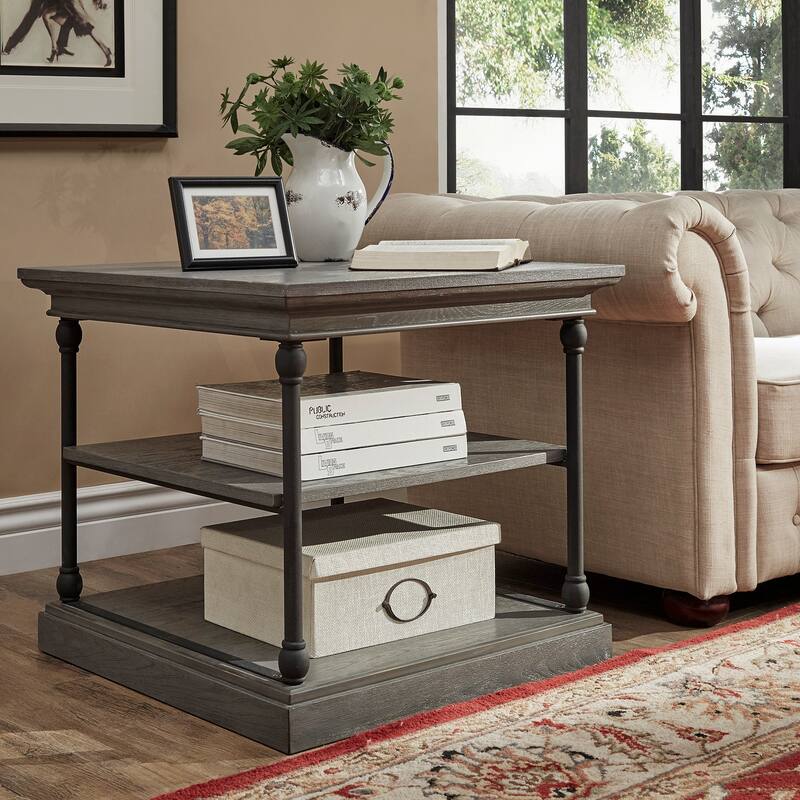 Dubrovnik Cornice Accent Storage Side Table