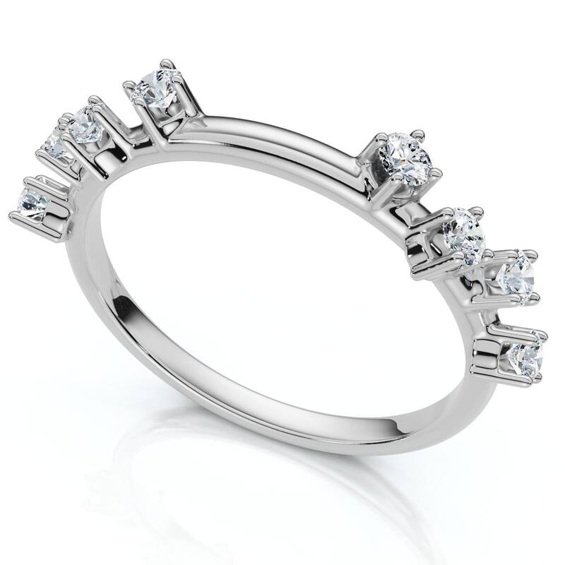 Bliss Diamond 1/4Ct Diamond Guard Band Gold or Platinum Lab Grown