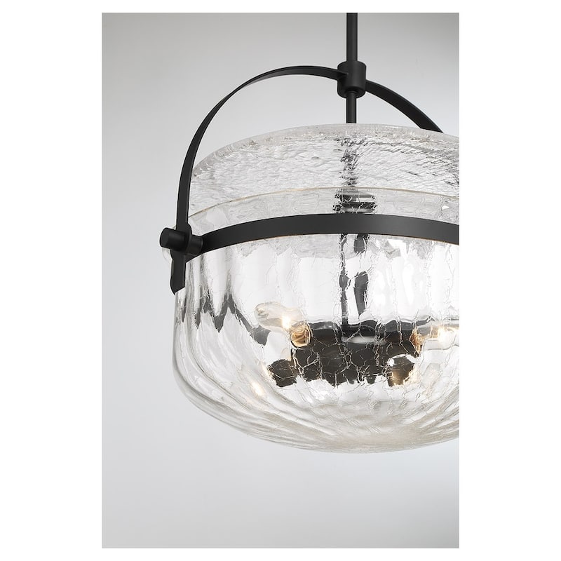 Denmar Four Light Convertible Semi-Flush/Pendant