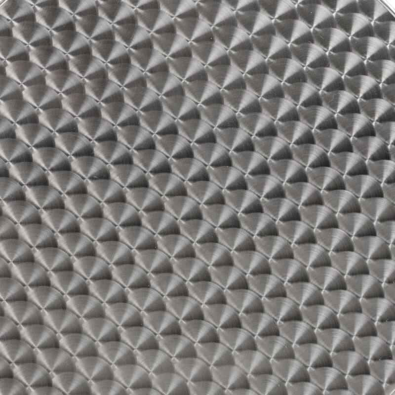 Indoor/Outdoor 23.5" Aluminum Round Bar Height Table with Cross Base