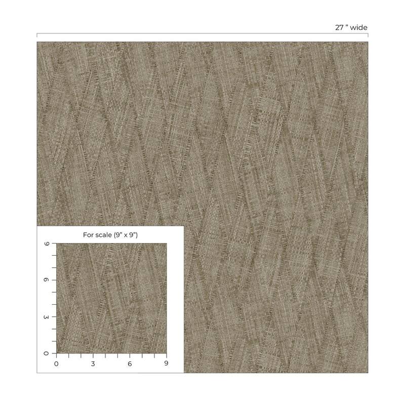 Seabrook Designs Sun Woven Embossed Vinyl Unpasted Wallpaper
