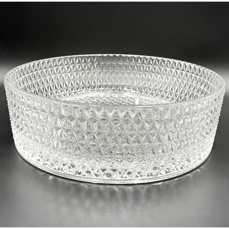 Scotch Round Basin Glass Crystal Bathroom Vessel Sink in Multiple Colors