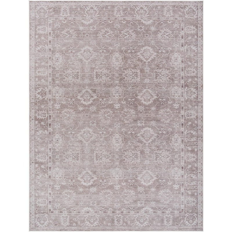 Galey Alix x Livabliss Collins Avenue II Vintage Oushak Area Rug - 3' 10" x 5' 7" - Brown