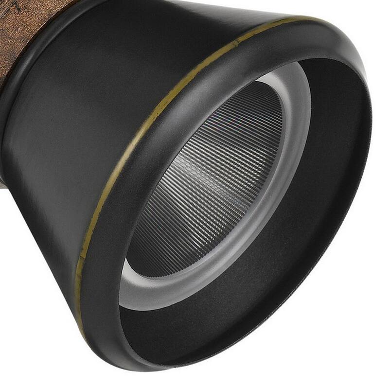 10W Integrated Cone Head LED Metal Track Fixture, Black and Bronze