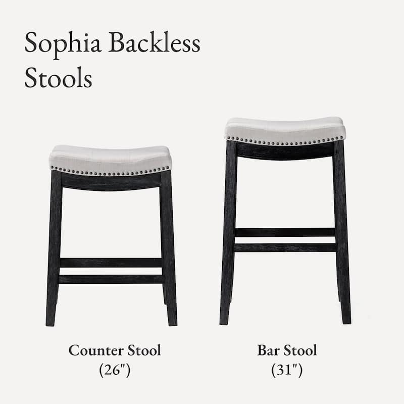 Maven Lane 31" Sophia Backless Bar Height Kitchen Stool