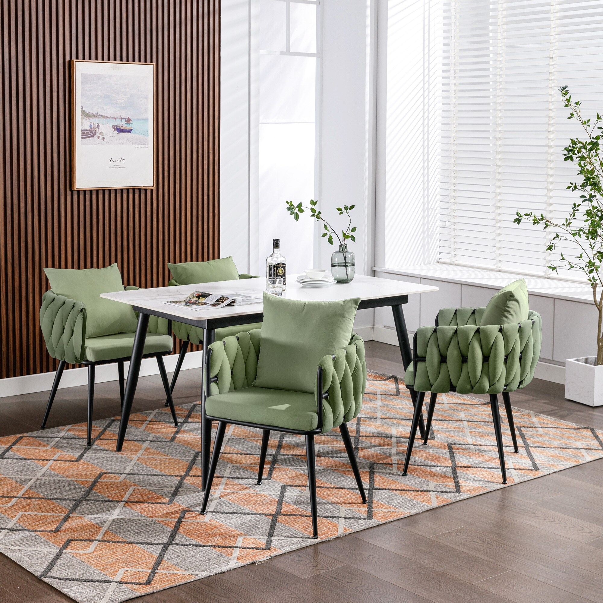 Mint green deals kitchen chairs