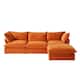Modular Sectional Fabric Sofa,Extra Large L Shaped Couch with Reversible Chaise Modular Sectional Couch