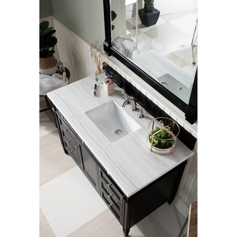 James Martin Vanities Brittany 48" Single Vanity, Black Onyx