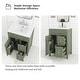 preview thumbnail 14 of 37, 24-Inch Bathroom Vanity with Ceramic Sink - 24" x 18" x 34"