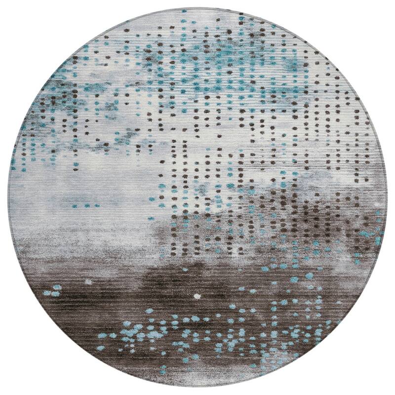 HomeRoots Geometric Transitional Rectangle Outdoor Rug