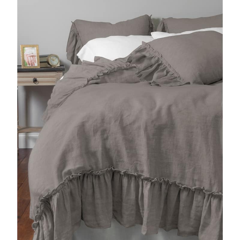 Caprice, Cotton, Ash Grey, Duvet Cover