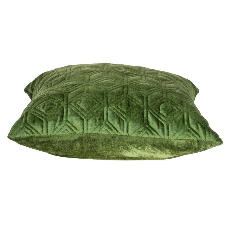 20" Olive Transitional Quilted Throw Pillow