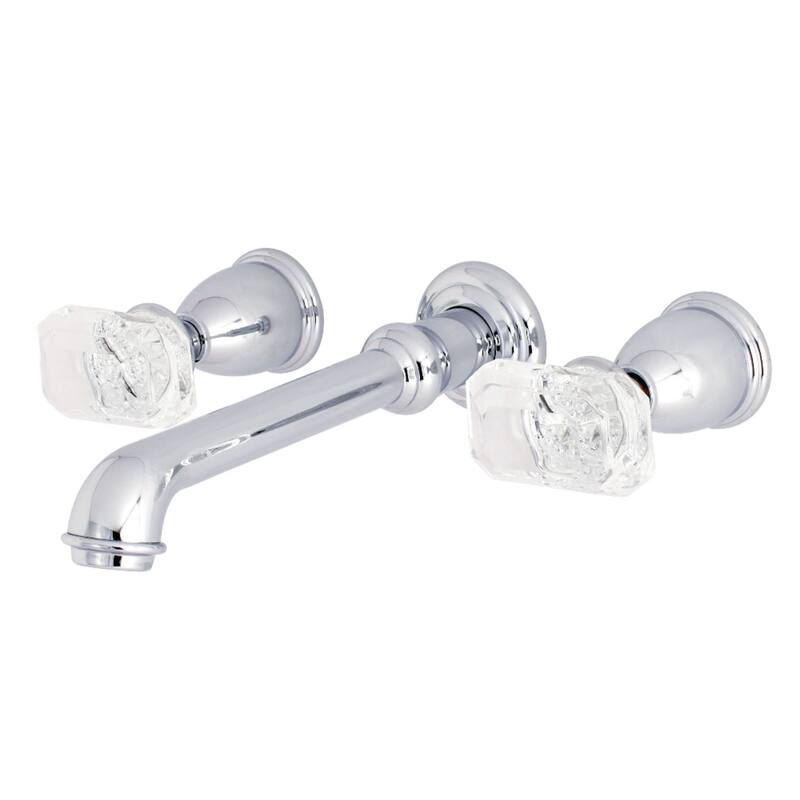 Kingston Brass Krystal Onyx Wall Mounted Roman Tub Filler - Polished Chrome