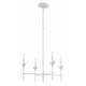 preview thumbnail 4 of 9, Crystorama Lighting Group 534 Broche 4 Light 28" Wide Chandelier with