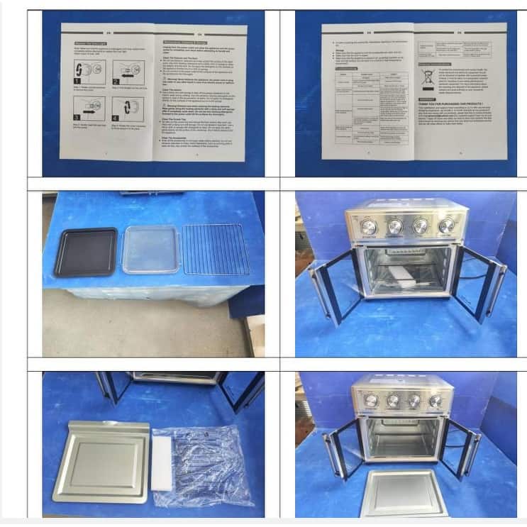 26QT Extra-Large French Double-Door Air Fryer Convection Toaster Oven, 1700W, 7 Preset Menus, 7-in-1 Multi-Function