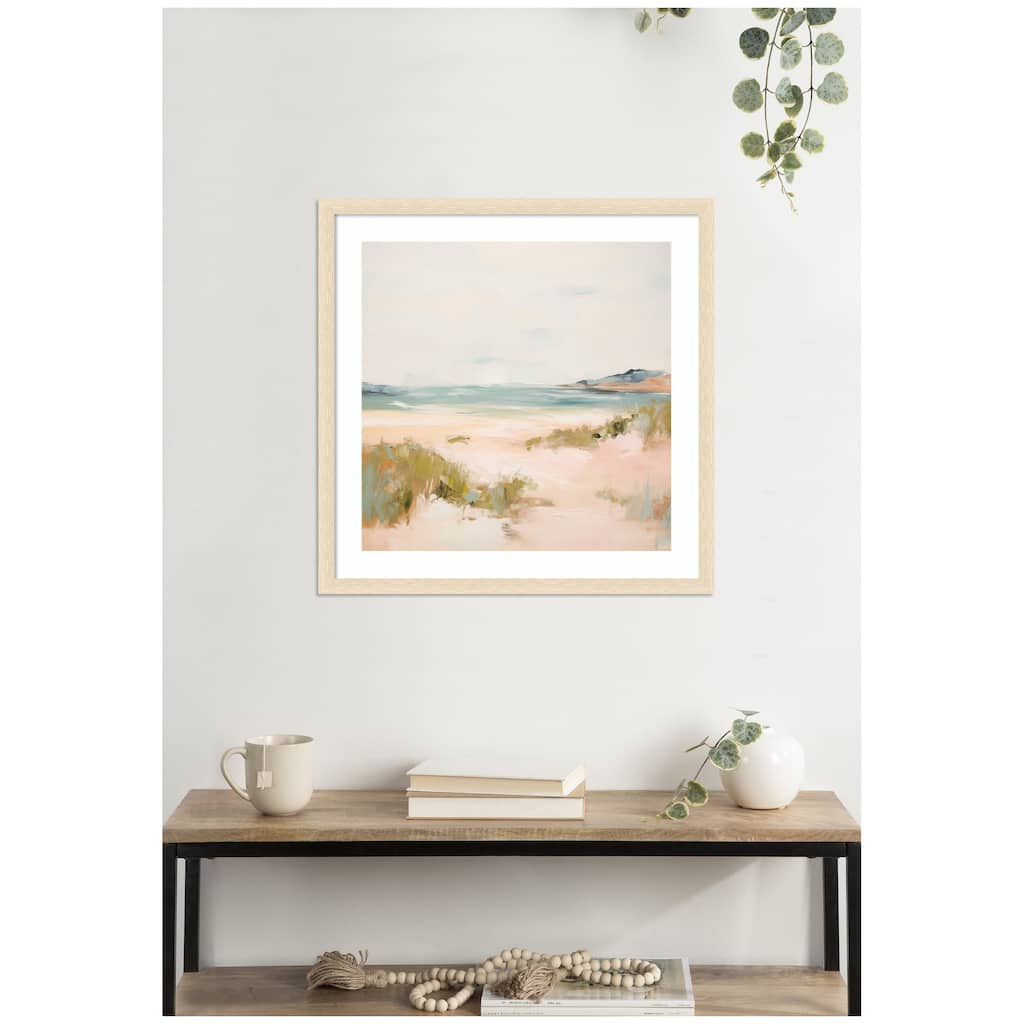 Kate and Laurel Tranquil Landscape V Square by Amy Lighthall Framed Wall Art Print