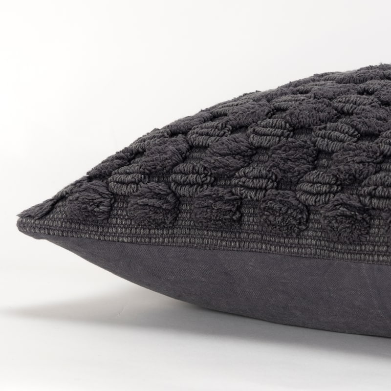 Rizzy Home Woven Textured Solid Throw Pillow