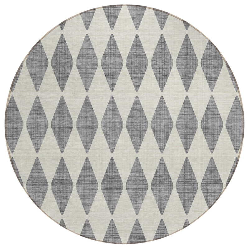 Machine Washable Indoor/ Outdoor Chantille Argyle Rug