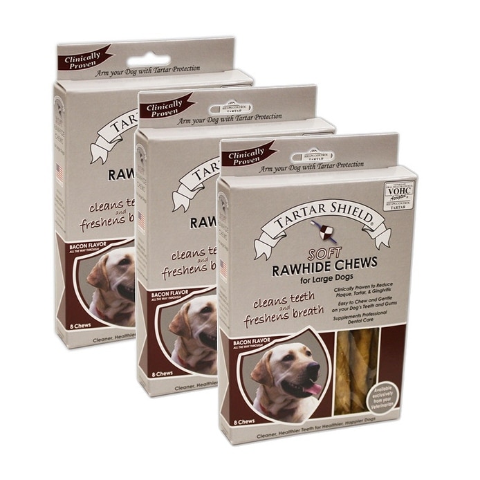 Shop Tartar Shield Soft Rawhide Chews For Large Dogs 8 Count 3