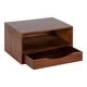 preview thumbnail 26 of 44, Kate and Laurel Hutton Floating Wall Shelf with Drawer - 12.5x10x7