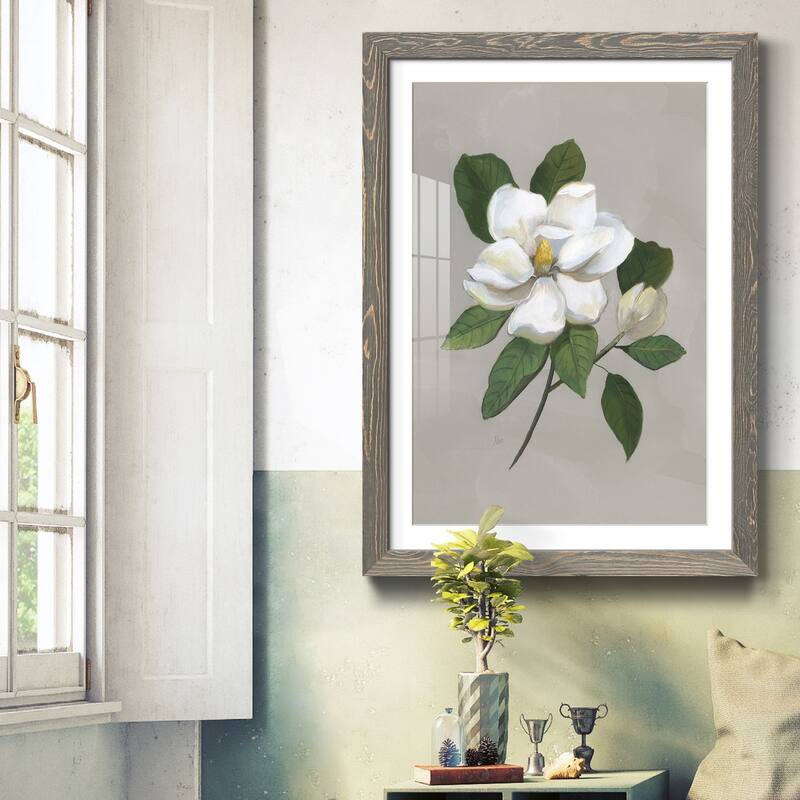 Botanical Magnolia-Premium Framed Print - Ready to Hang