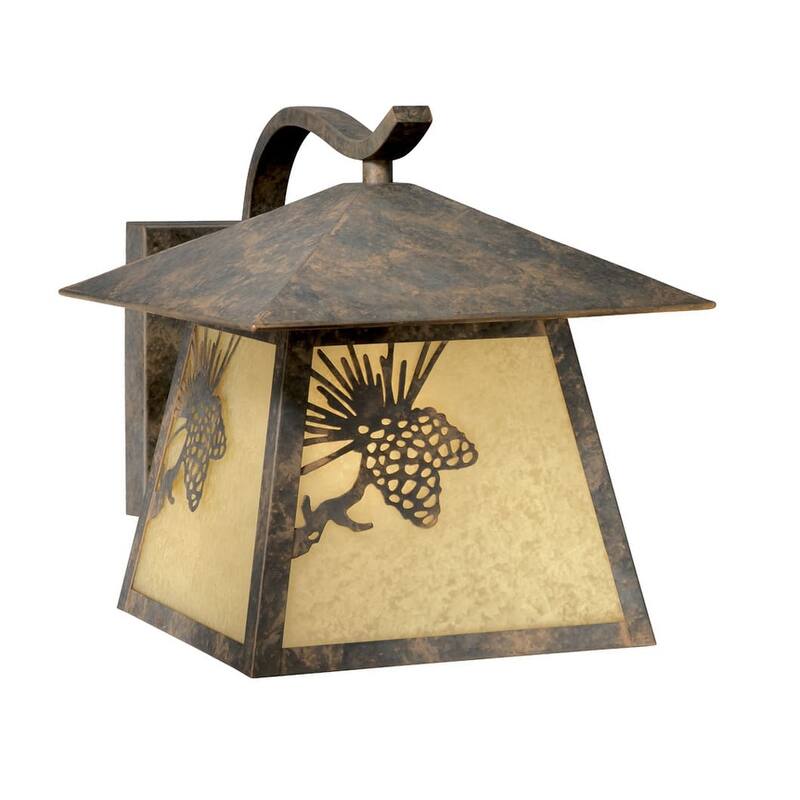 Roseto Martin 1 Light Outdoor Wall Sconce - 9.5 Inches Wide - Olde World Patina