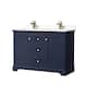 Option Dark Blue / Giotto Quartz Top / Brushed Gold