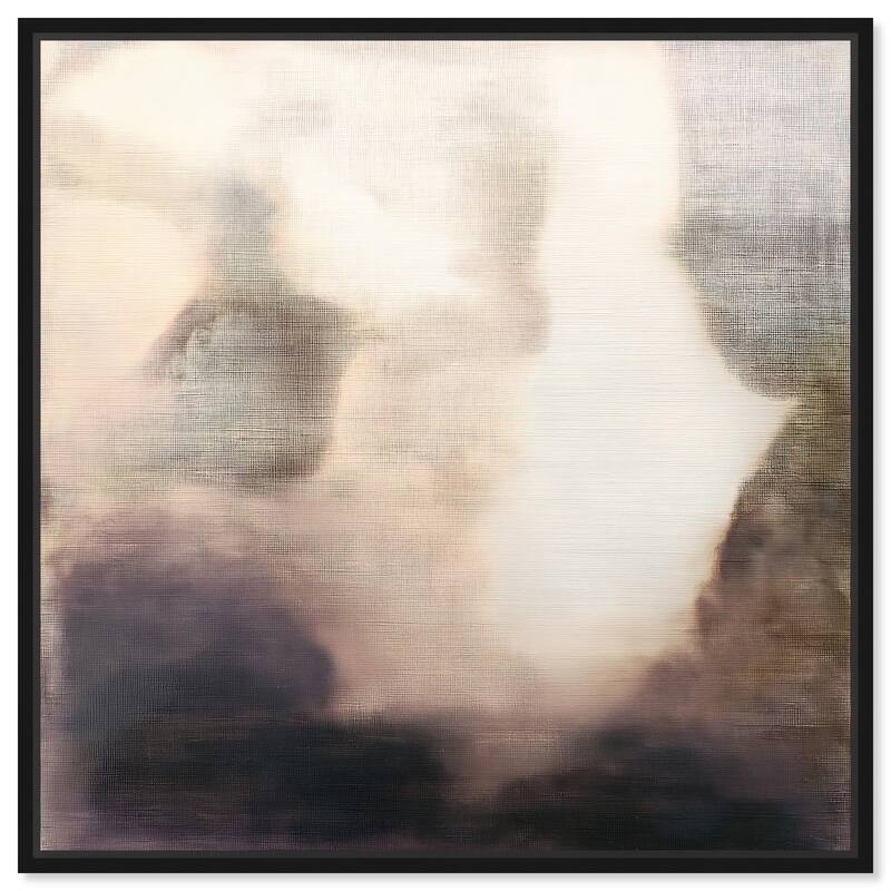 Pale Taupe I Canvas by Art Remedy - Black - 16" x 16"